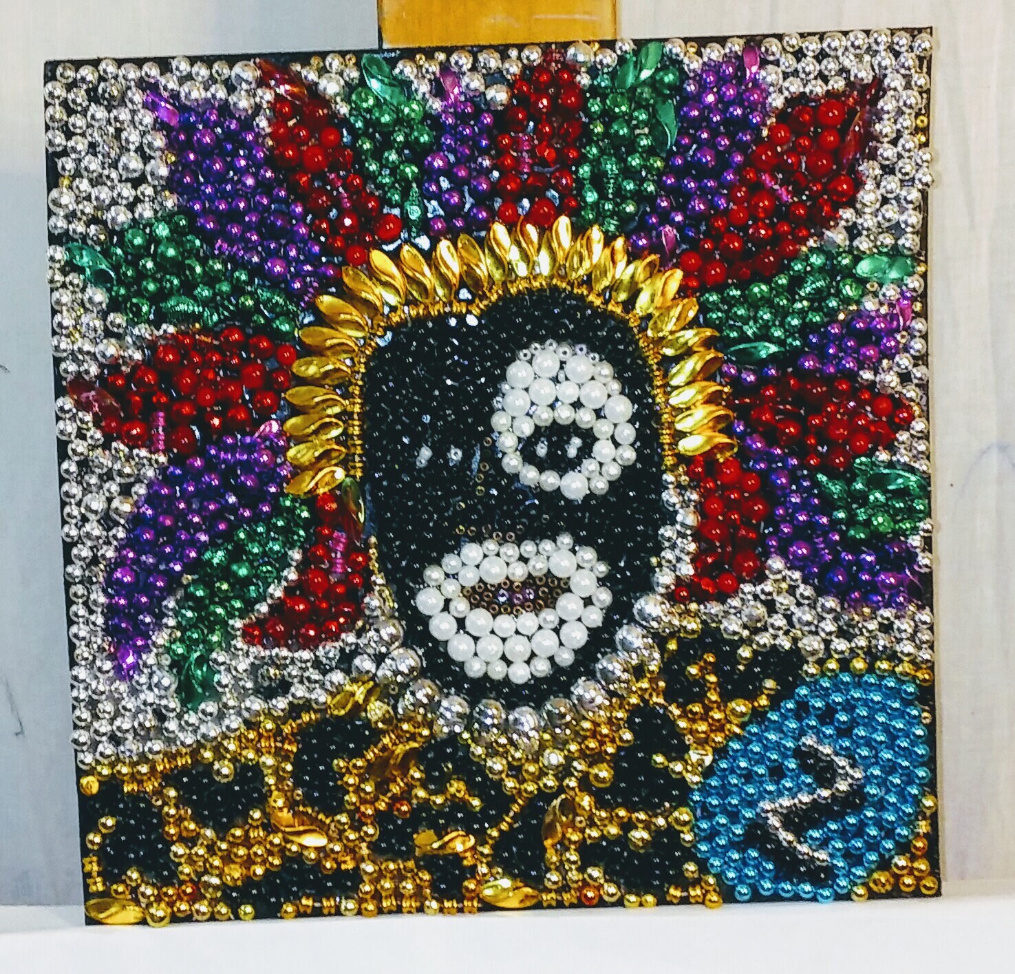 Mardi Gras Bead Art Zulu Warrior Etsy