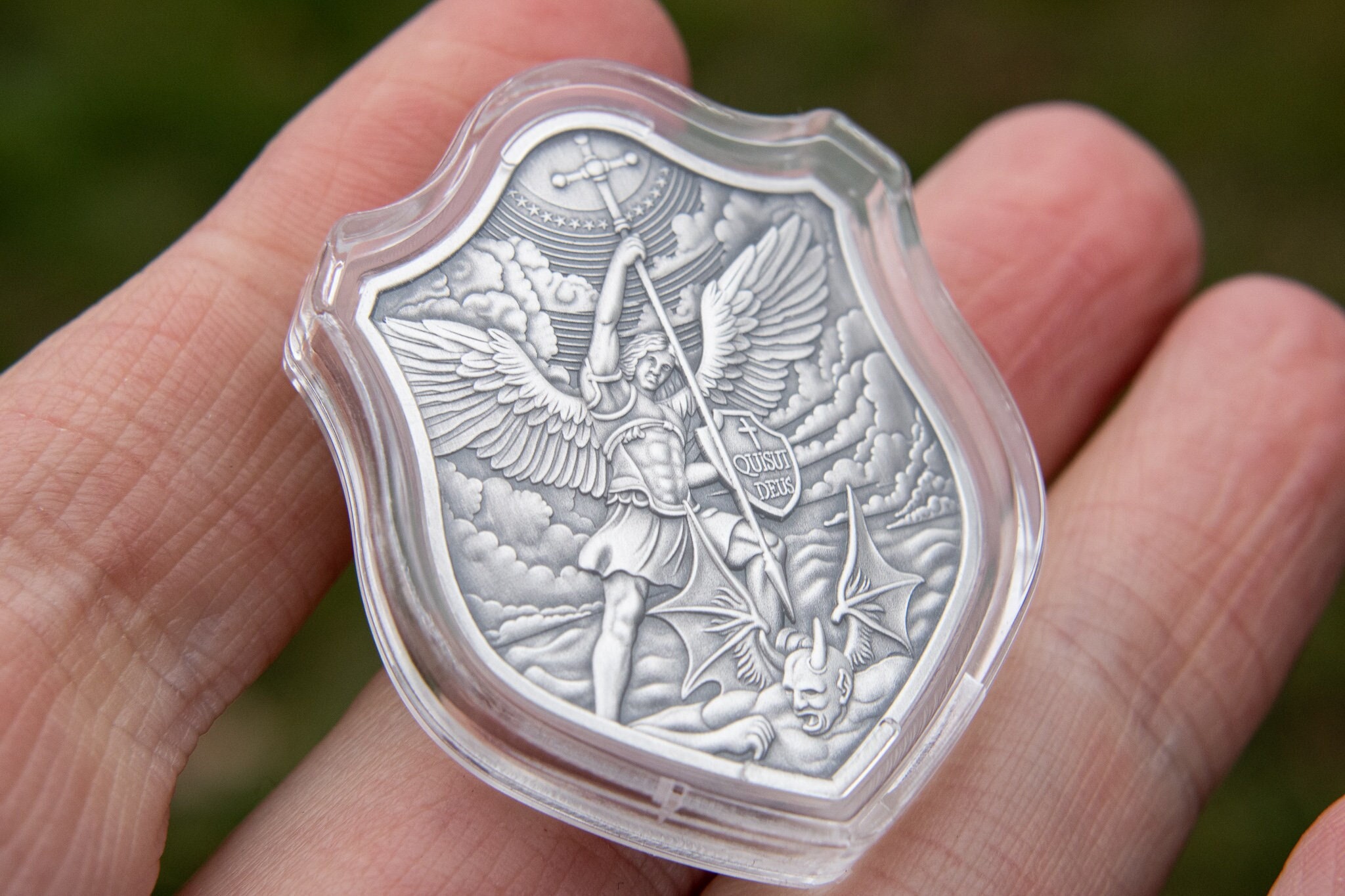 置物 Bell stone Y8620 OKIMONO Green viewing stone wooden stand Japan antique decor