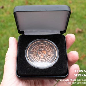 Black Leatherette Coin Gift Box | 1oz Copper and Silver Coins