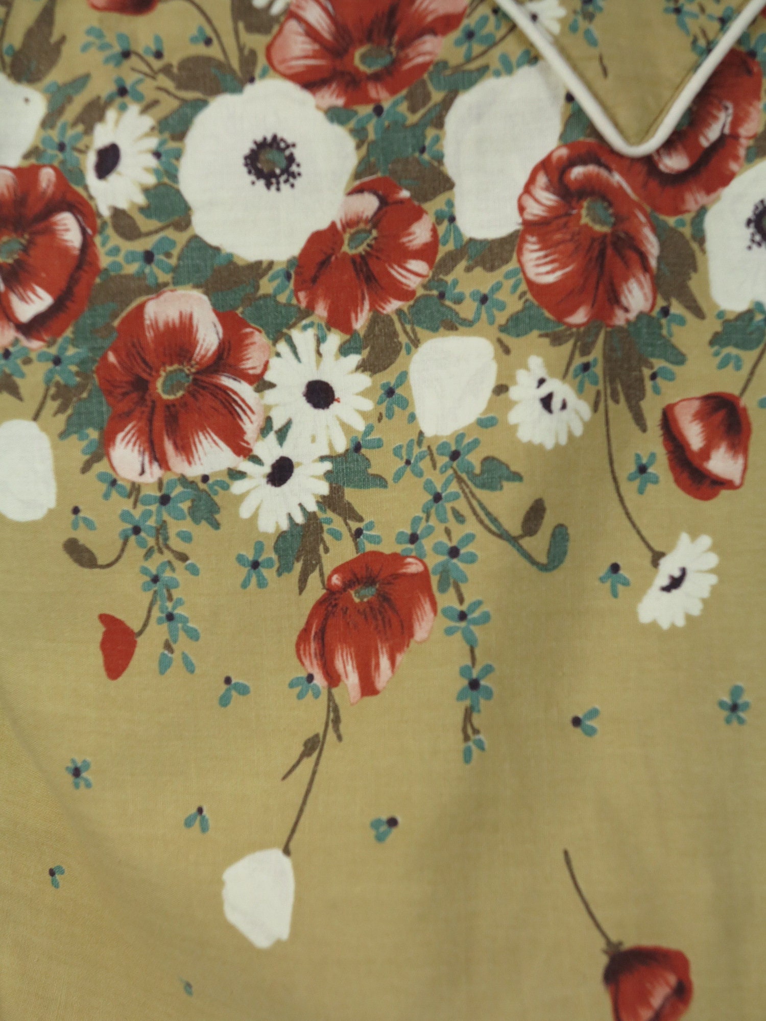 restoredmilitaria - Vintage chemise western pression boutonnée sur le