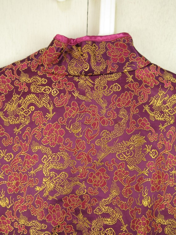 Purple Cheongsam Dress / Long Sleeve Qipao Dress … - image 8