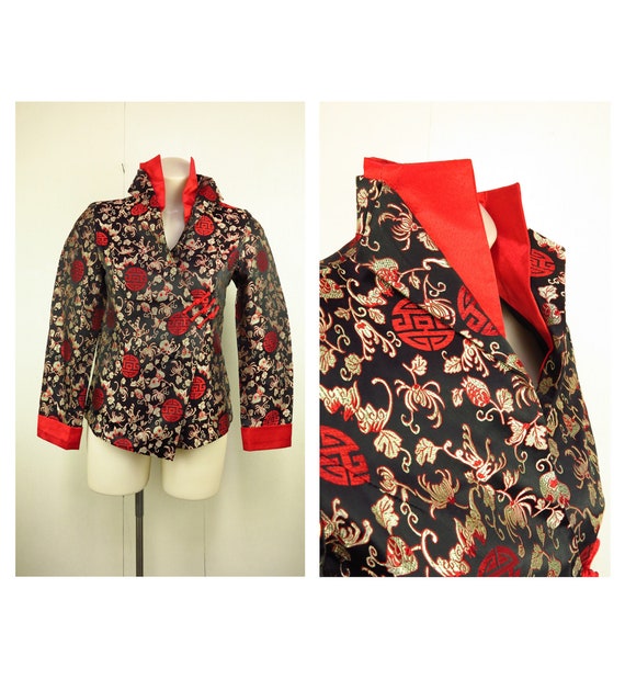 Asian Style Jacket  / Cheongsam Dress Jacket / Qip