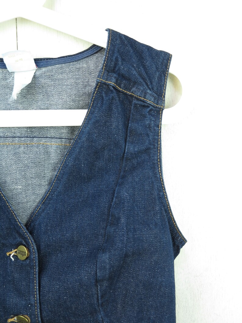 Denim Vest Blue Jean Waistcoat Crop Top Vest Boho Vest Short Festival Vest Bohemian Crop Boho Top Gift For Girlfriend Gift For Her