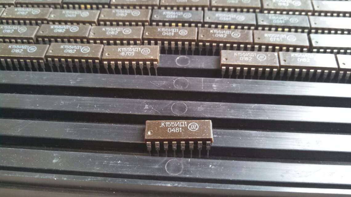 K155ID1 Nixie Clock Tube Driver IC 74141 K155ид1 New Old Etsy