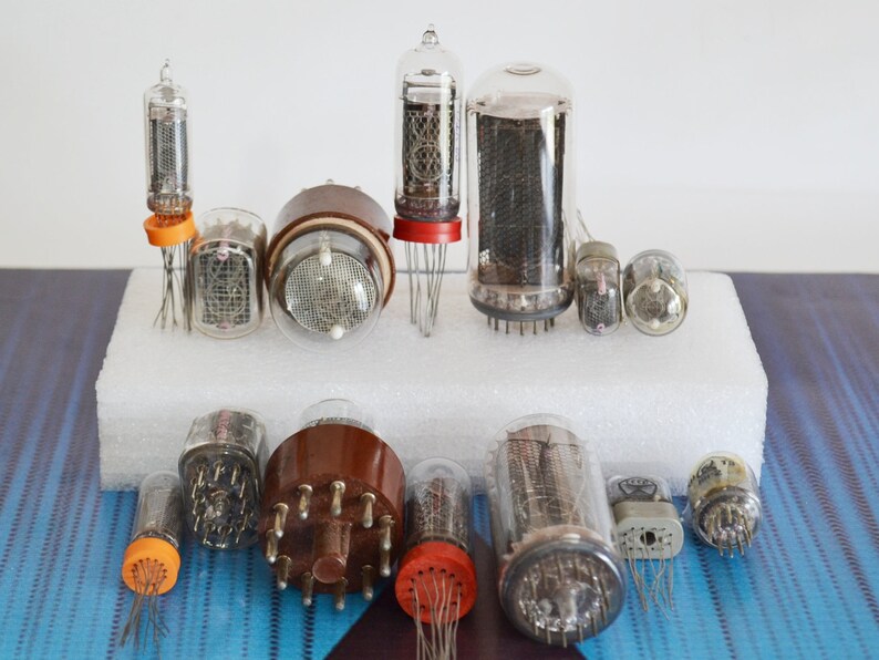 2 Tube Tested NOS 4 6 or 8 pcs IN-16 Ussr One party One date New Nixie Tubes for Clock