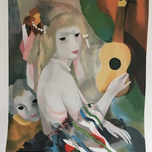 The guitar by Marie Laurencin, French woman artist
