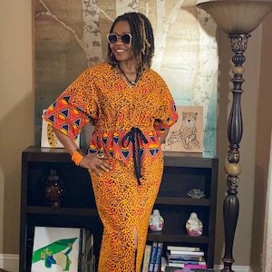 Ankara Dress  African Dress African Clothing for Women with Pockets Tess Dress