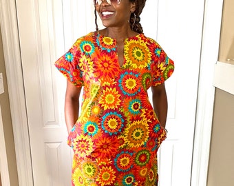 african print shirt dress designs