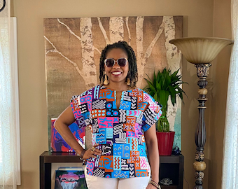 simple ankara blouse