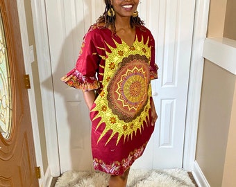 african sun dress