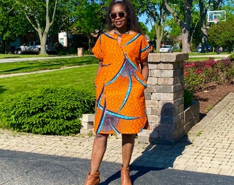 african print shirt dress styles