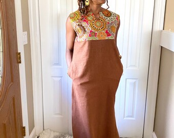 linen african dresses