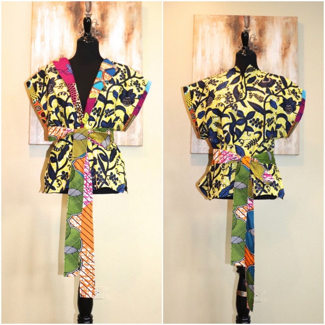 Kimono Jacket African Print Statement Short Jacket Ankara - Etsy