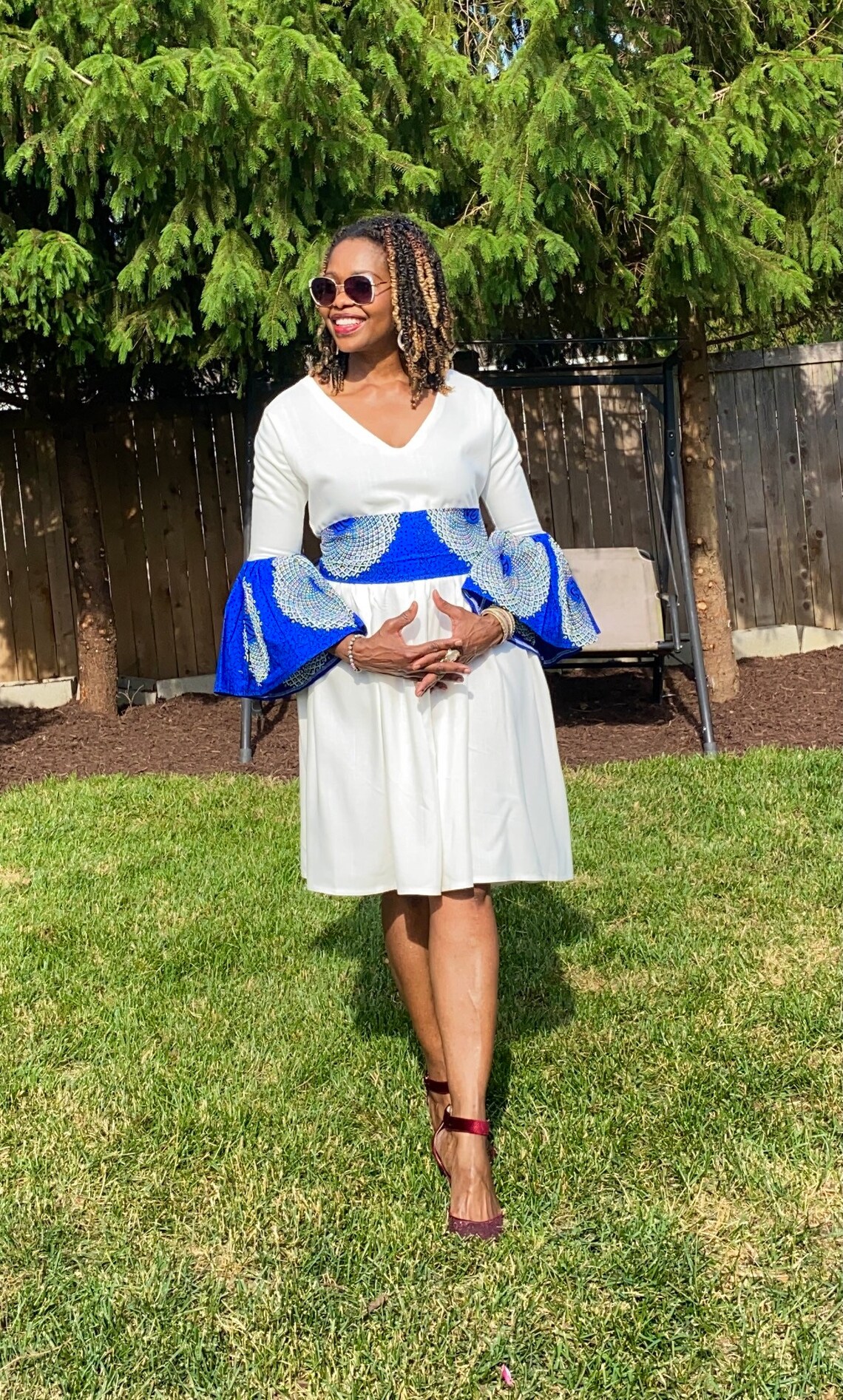 White Dresses African Dress for Women Midi Ankara Dress Etsy