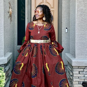 african print dresses for graduation Eke Graduation Gown With Cap 5XL