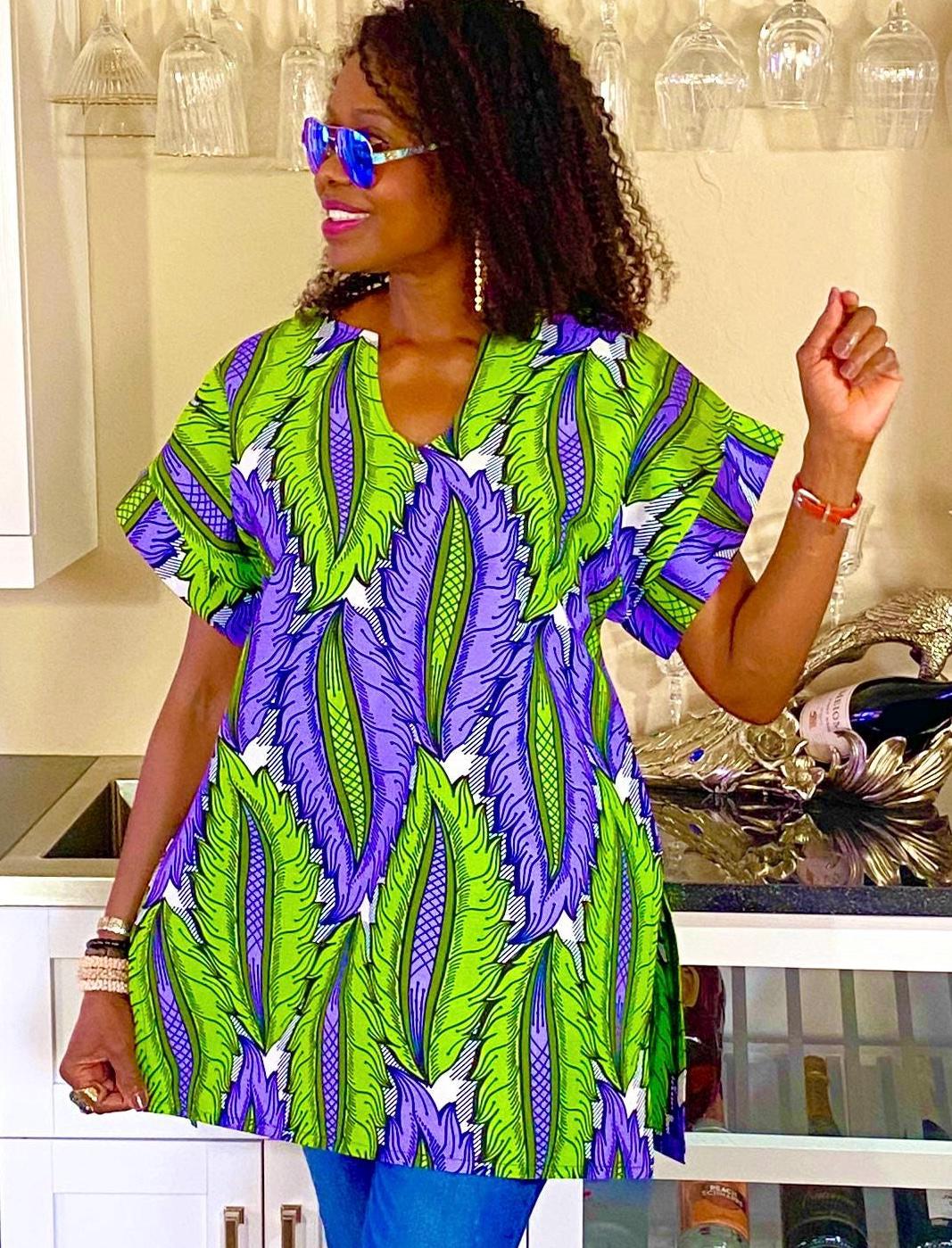 Usar Com Blusas Modernas De Capulana Camisa Maputo (Linho E Capulana)