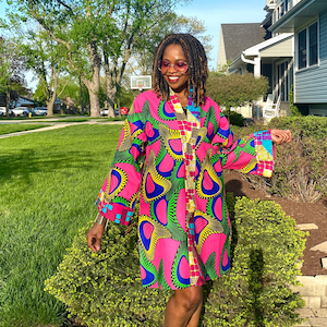 Paula Vêtements africains pour femmes Robe africaine Robe d&#39;été ample africaine Tailles XS-Plus