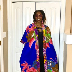 Semi Kimono African Print Kimono Ankara Dress XS-Plus Sizes