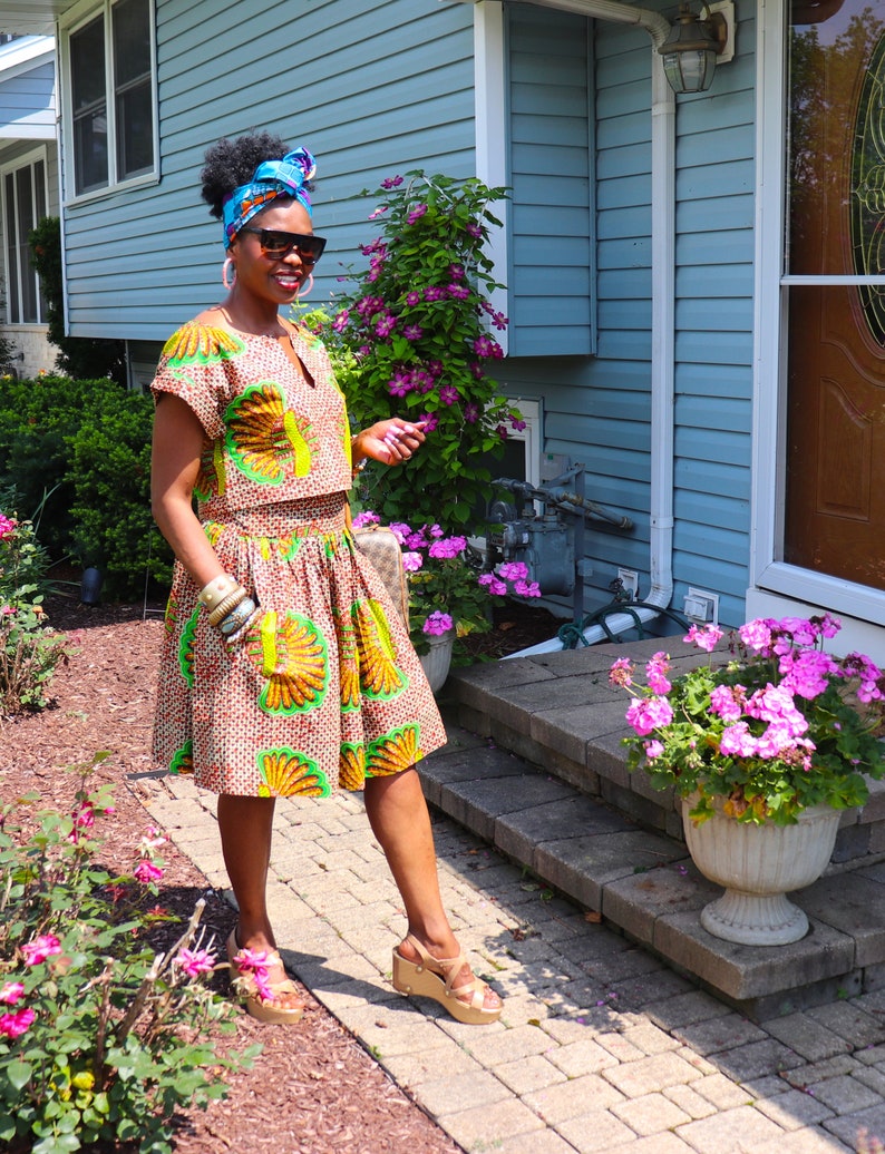 Kenia Blouse With Skirt Set
