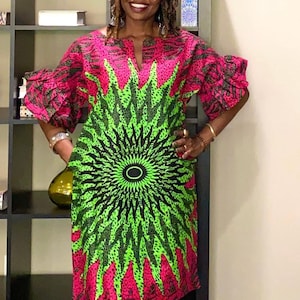 Bola African Dress Ankara Clothing, XS-L