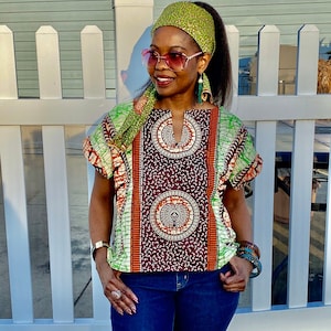Tops africanos para mujeres ropa africana blusas africanas Etsy España
