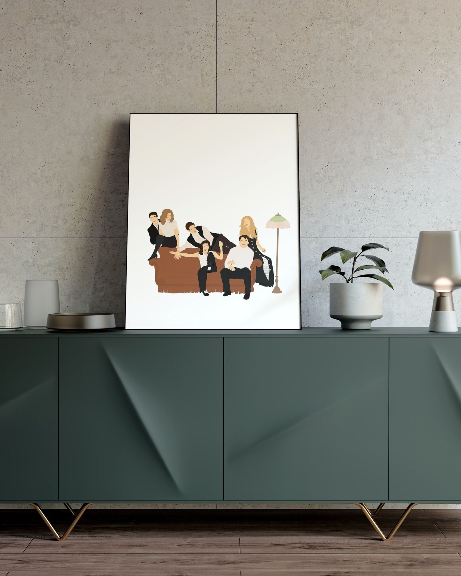 Friends Poster, Friends Print, Instant Download Illustration ...