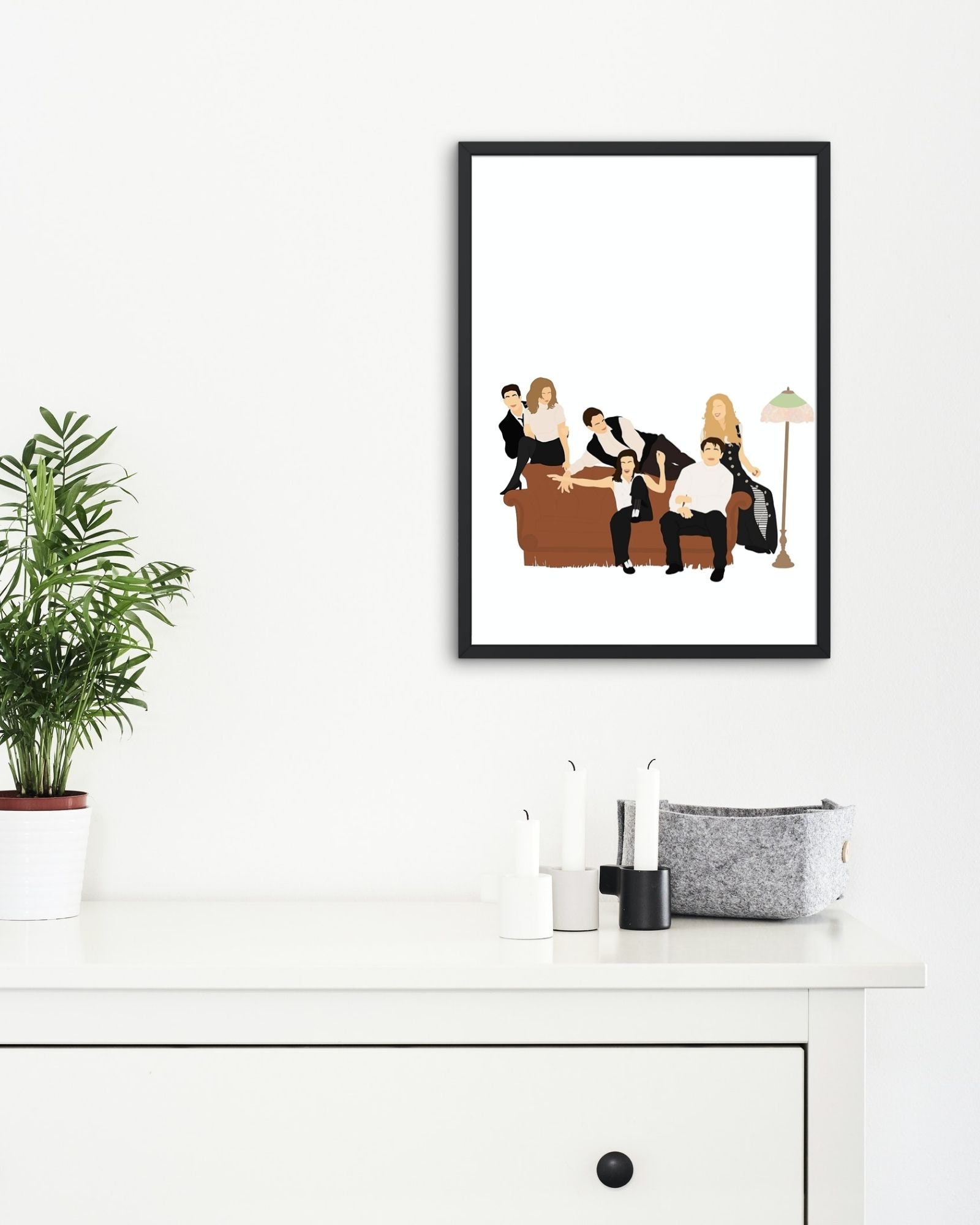 Friends Poster, Friends Print, Instant Download Illustration ...