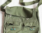 NEVER USED Vintage Military Backpack Army Bag Backpack Crossbody Bag School Bag Unisex Bag Fishing Bag Soldier Bag military surplus