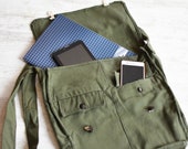 NEVER USED Vintage Military Backpack Army Bag Backpack Crossbody Bag School Bag Unisex Bag Fishing Bag Soldier Bag military surplus