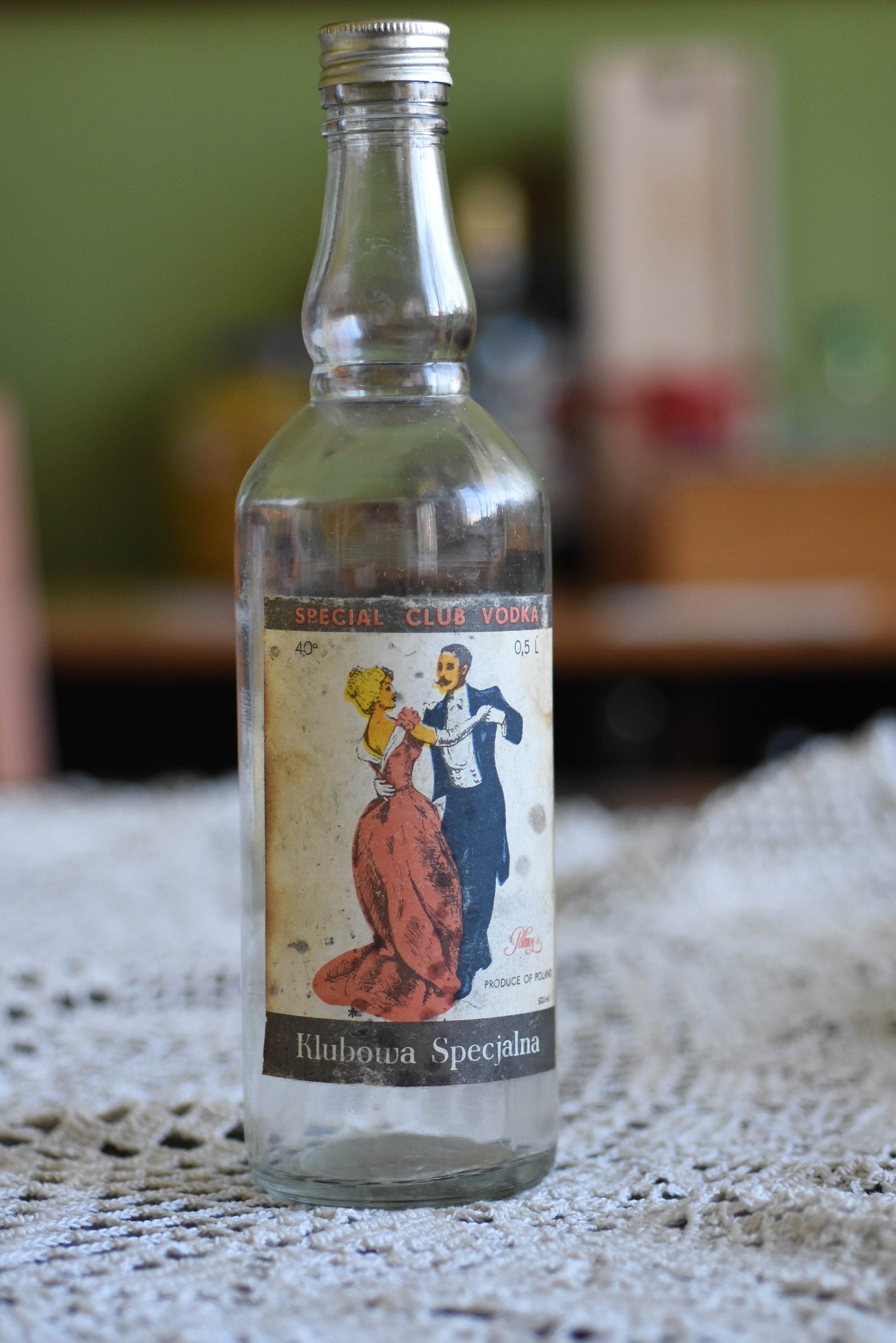 Vintage Old bottle//Polish vodka bottle//Bottle Antique Etsy