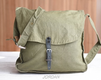 Never used==Vintage Military Backpack //Army Bag//Crossbody Bag//School Bag//bushcraft backpack//Fishing Bag-Shoulder Bag/military surplus