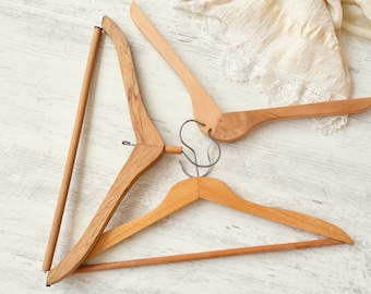 Seven Vintage Wooden Clothes Hangers From the Fifties - Etsy
