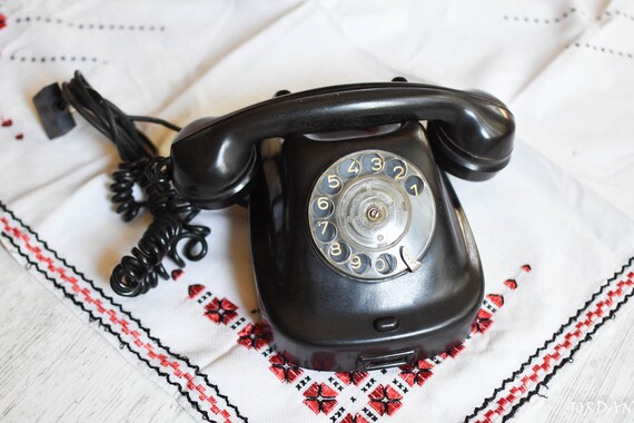 Vintage Rotary Phone Retro Bakelite Classic Vintage Rotary Phone Retro