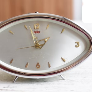 Rara sveglia funzionante = Sveglia meccanica vintage XXXL/Sveglia cinese anni '60/Sveglia funzionante/Orologio da tavolo vintage/Vecchia sveglia