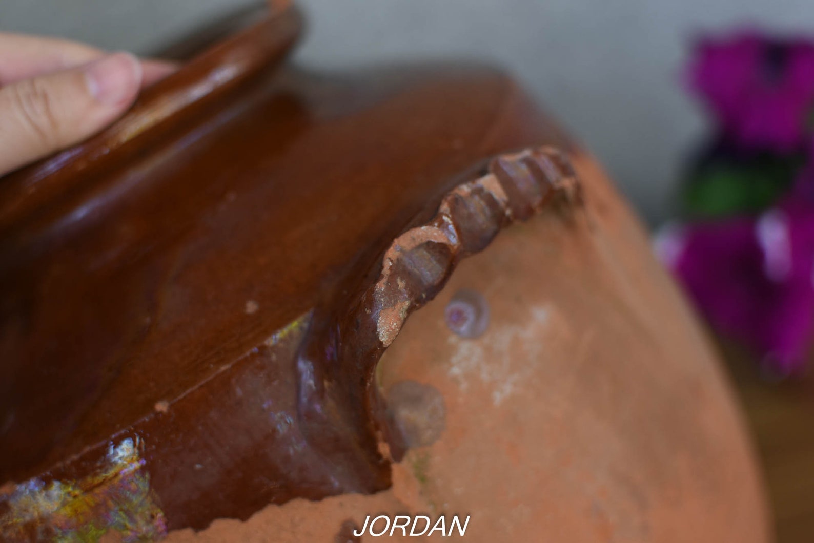 Rare Vintage Large Clay Pot/large Elegant Pot/primitive Clay Pot/hand ...