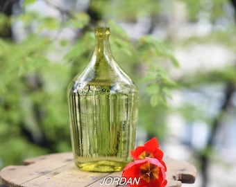 ヴィレサ - グリーンガラスのデミジョンボトル - 1950年代 - Etsy 日本