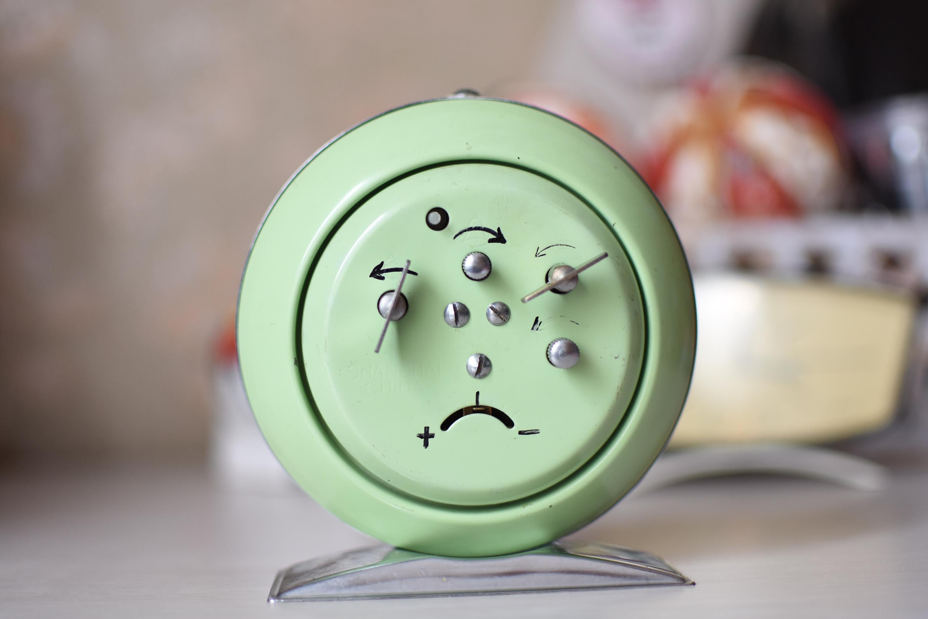 Vintage Mechan Animated Alarm Clock//chinese Alarm Clock 60s