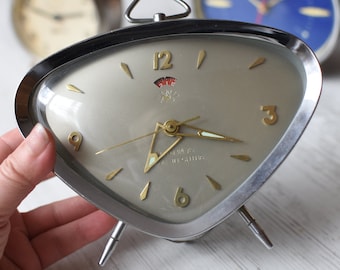 Rare Working alarm clock=Vintage XXXL Mechanical Alarm Clock/Chinese Alarm Clock 60s/Working alarm clock/Vintage table clock/Old alarm clock