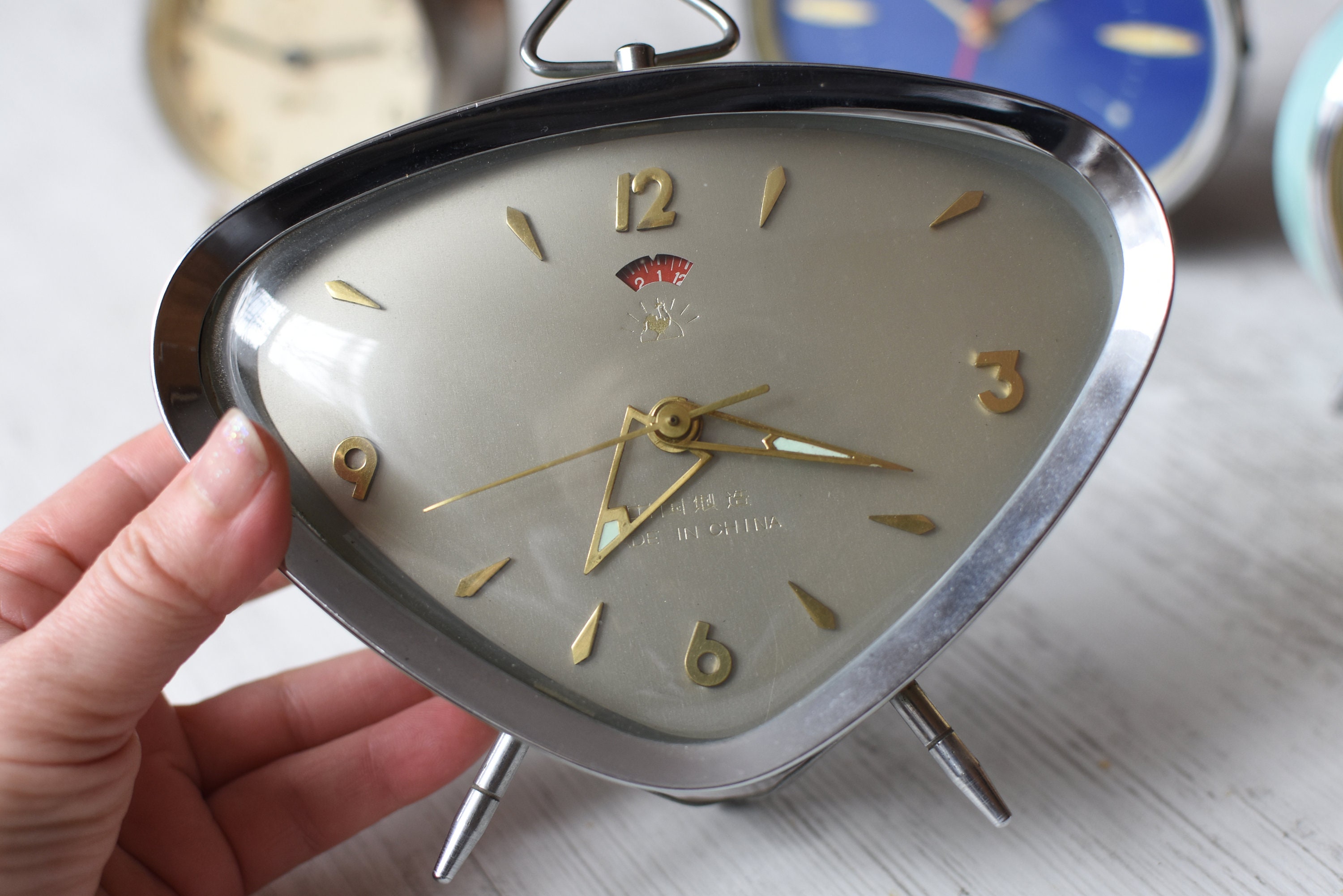 Rare Working Alarm Clock=vintage XXXL Mechanical Alarm Clock