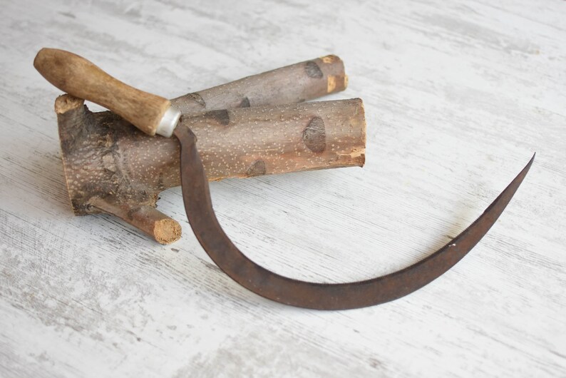 antique hand sickle