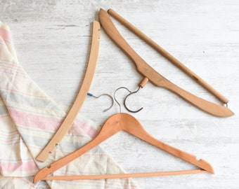 Seven Vintage Wooden Clothes Hangers From the Fifties - Etsy