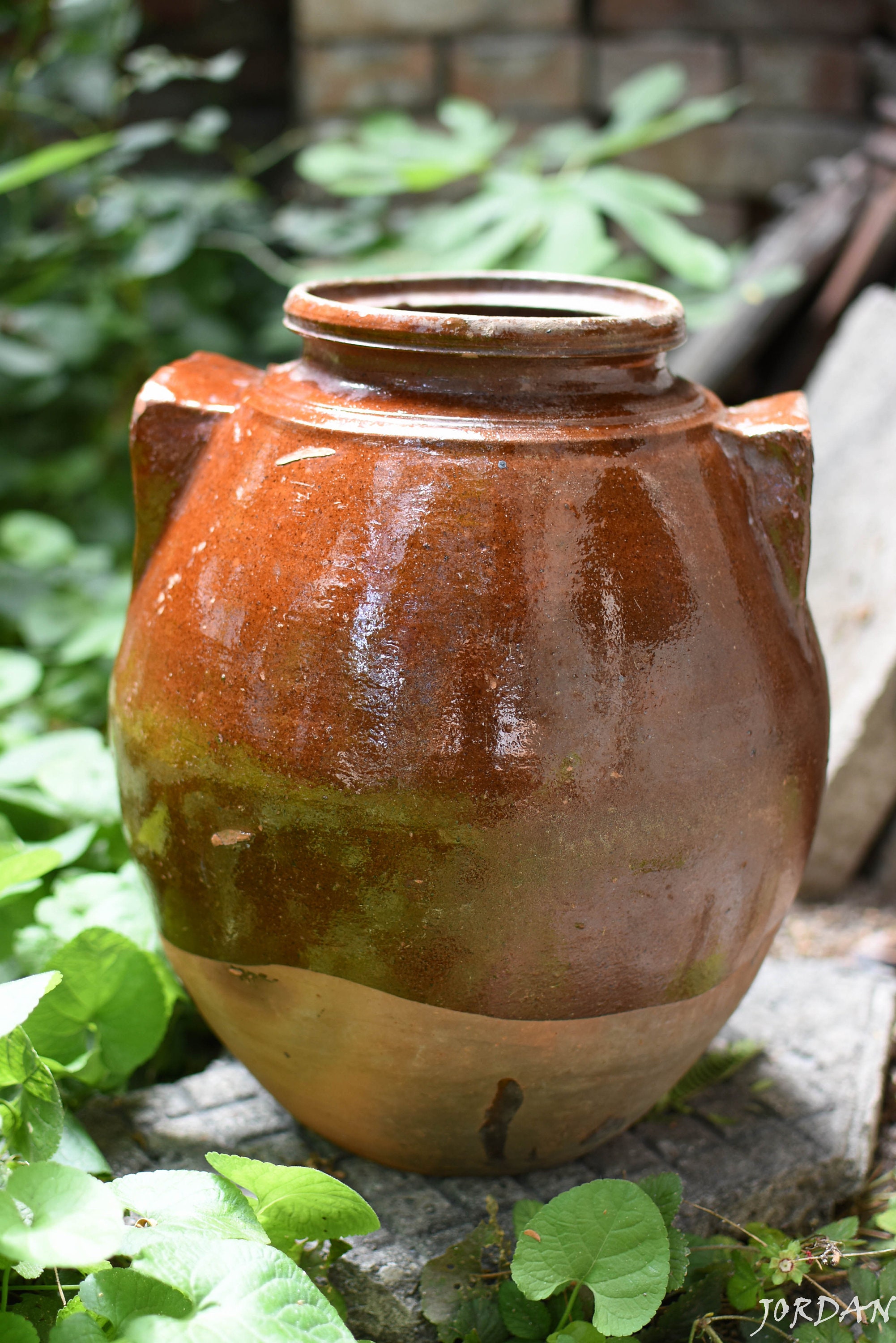 Rare Vintage Large Clay Pot/large Elegant pot/Primitive Clay Etsy