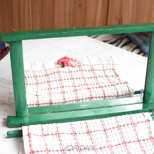 Vintage Wooden Mirror with Towel Hanger//Primitive Bathroom Cabinet/Handmade with Mirror wood//Old Wooden Mirror//Wooden Mirror Wall hanging