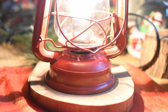 Electric Lantern Table Lamp//rust Patina Hand Finish by JRK LTD