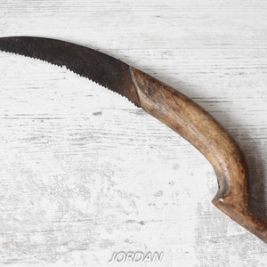 Vintage large Antique Folding Pocket Knife//Antique Primitive Pruning Knife Farm Tool//Bushcraft Knife//Antique Gardener knife//Farm tool