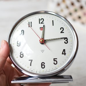 Working alarm clock=Vintage XXXL Mechanical Alarm Clock/Chinese Alarm Clock 70s/Working Desk alarm clock/Vintage table clock/Old alarm clock