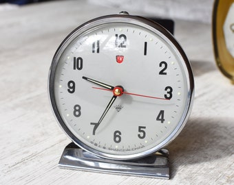 Working alarm clock=Vintage XXXL Mechanical Alarm Clock/Chinese Alarm Clock 60s/Working Desk alarm clock/Vintage table clock/Old alarm clock