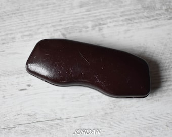 Vintage Eyeglass Case//Eye Glasses Carrying Case//Embossed Leather//glasses pouch//Vintage Hard Shell Eyeglasses Case//Retro Glasses Holder