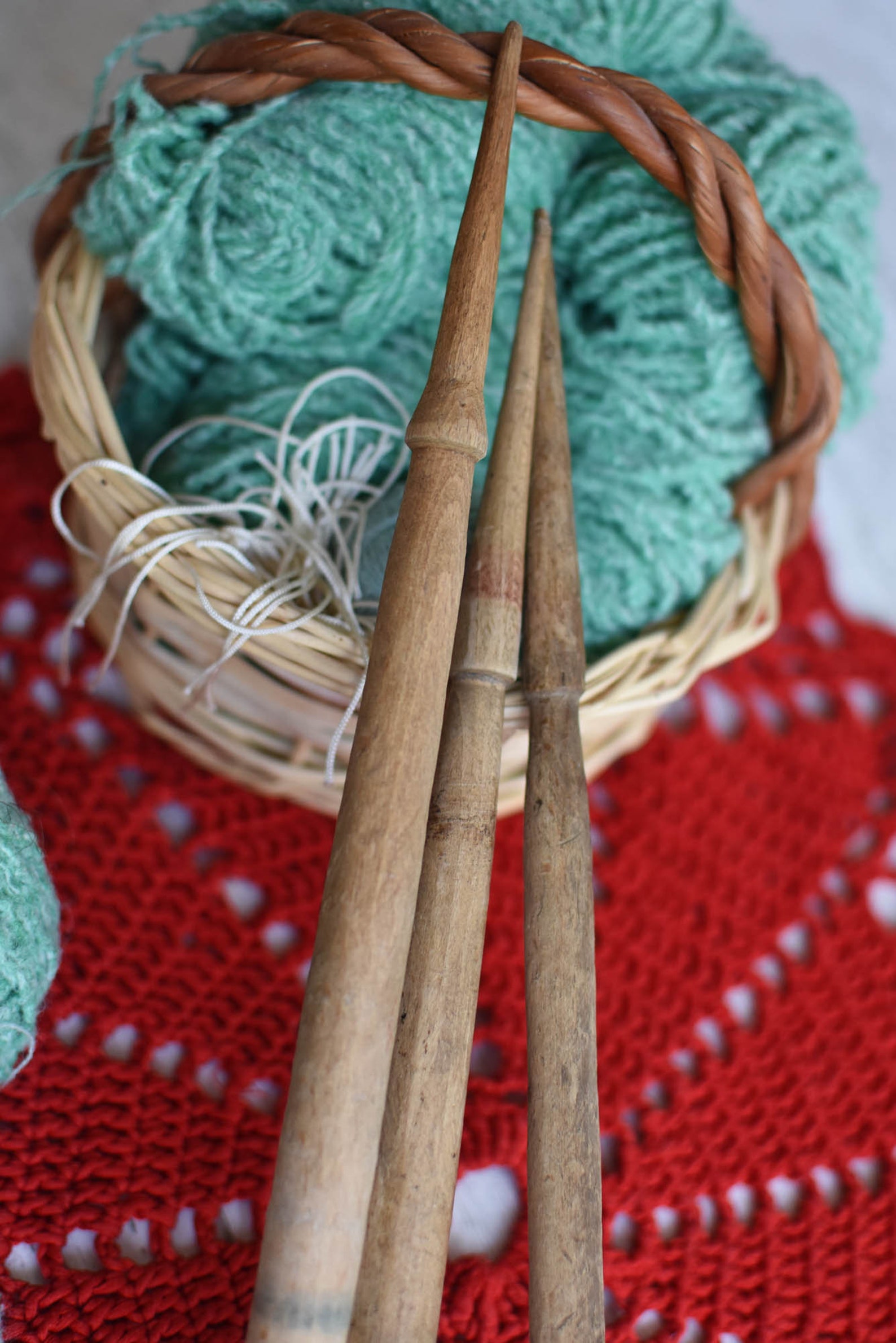 Set of 3 Vintage spindle//Wooden spindle//Wooden weaving Etsy
