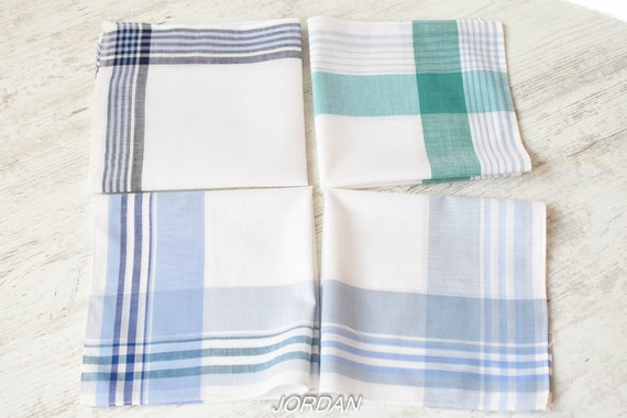 NEVER Usedvintage Set of 4 New Ladies Handkerchief 100 Cotton